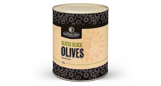 (DIS) Sandhurst Black Olives, Sliced A10