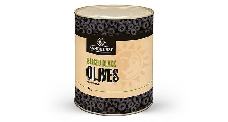 (DIS) Sandhurst Black Olives, Sliced A10