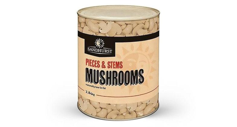 Sandhurst Mushrooms Pieces & Stems, 2.8kg