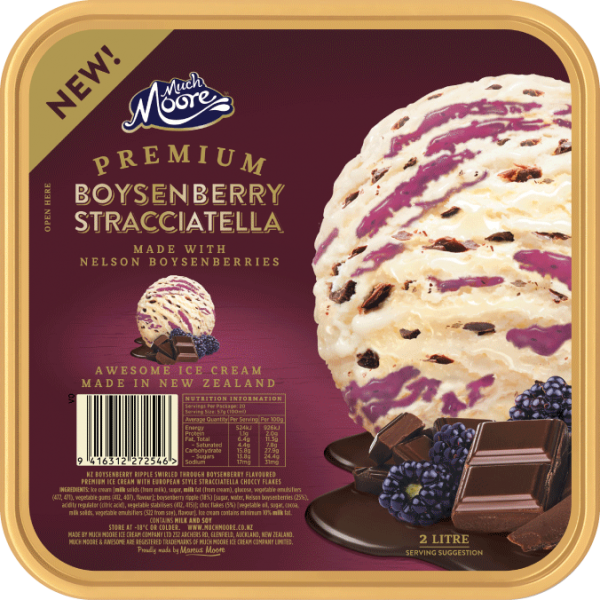 Ice Cream, Much Moore Awesome Boysenberry Stracciatella 2L
