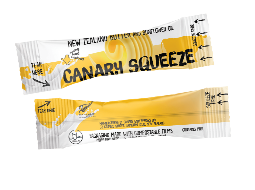 PCU, Squeezable Canary Salted Butter, 240x8g