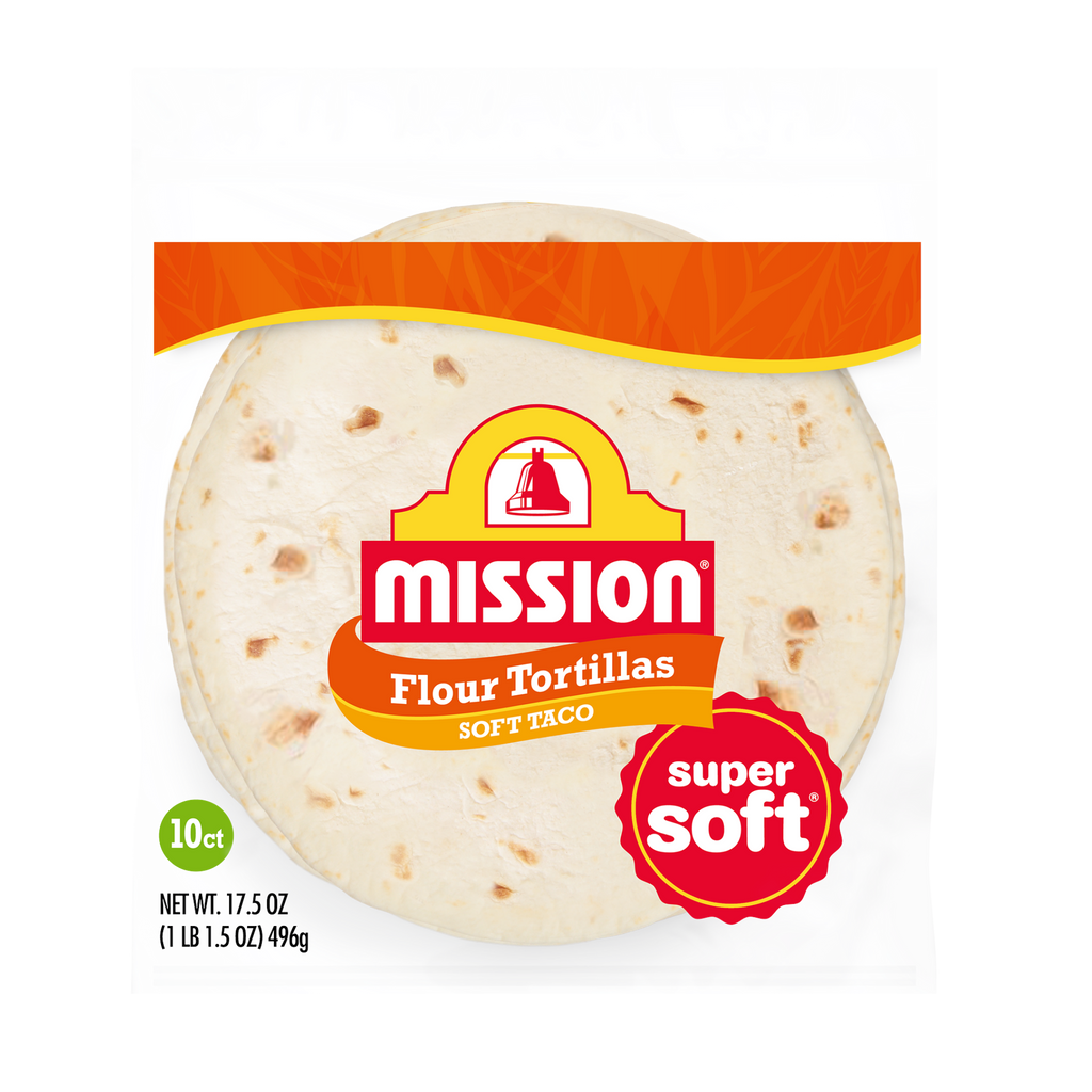Mission 10- inch Flour Tortilla Wraps 10 sheets per pack