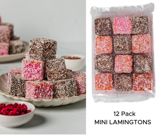 12Pk Mixed Mini Lamingtons