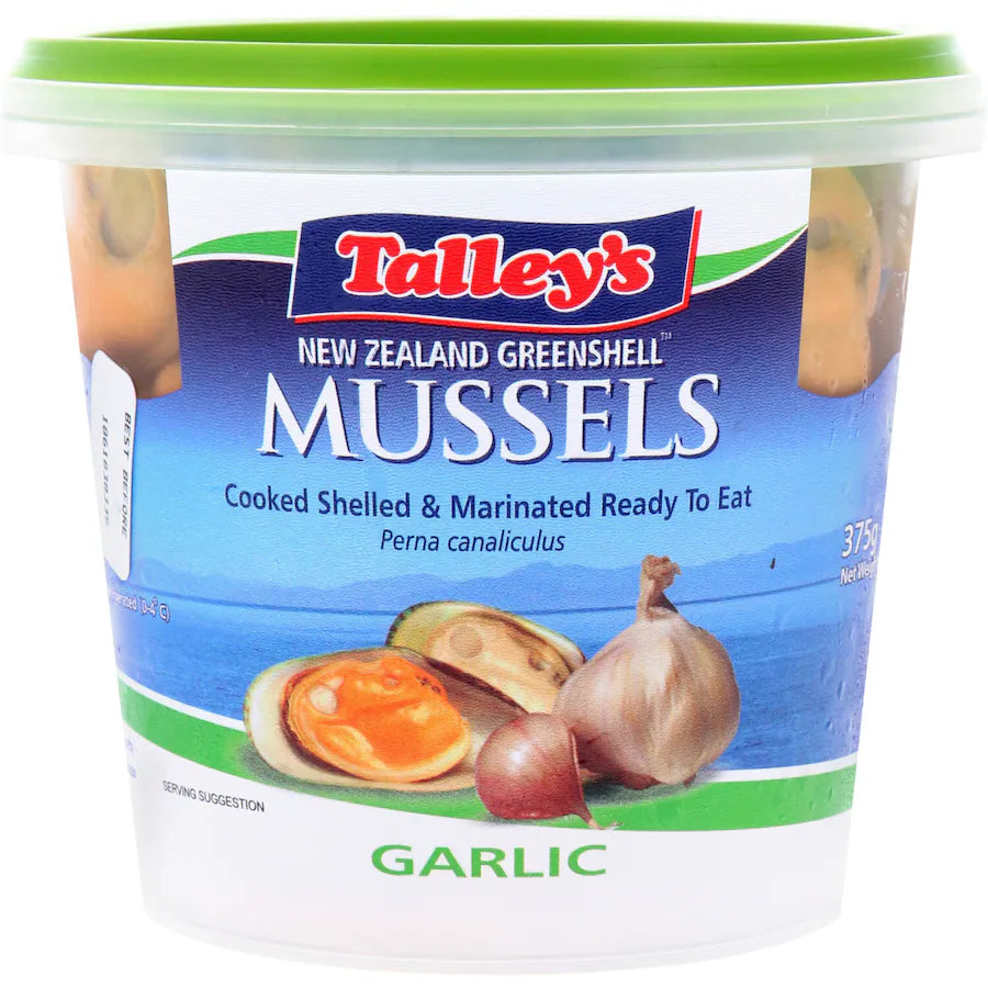 Talley's Marinated Mussels Garlic, 375g