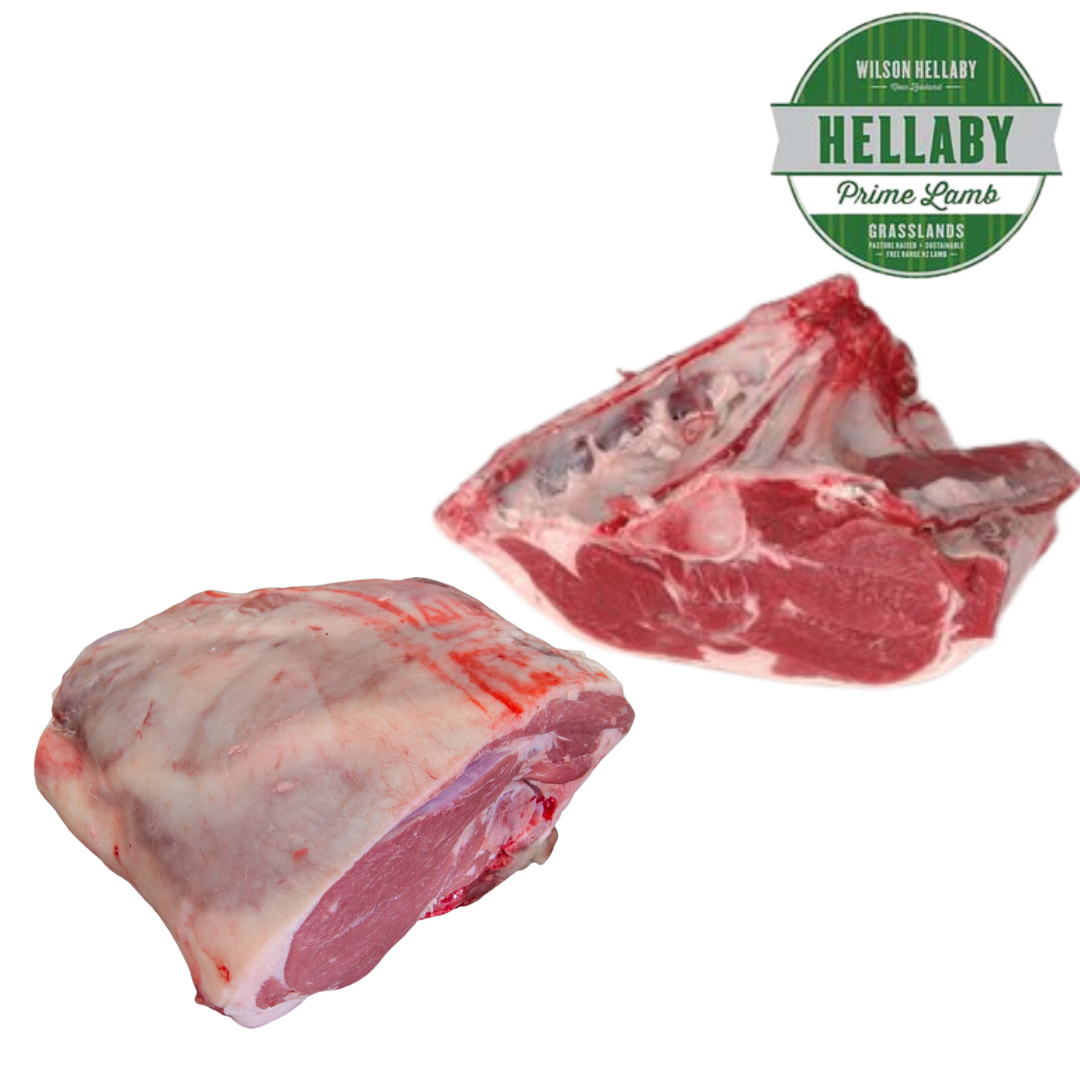 Hellabys Lamb Chump (Rump) Bone In, Vacuum Packed. Price per kg