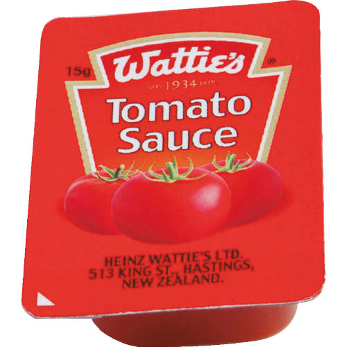 Wattie's Tomato Sauce PCU 100x15g carton