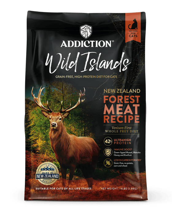 Addiction Wild Islands Forrest Meat High protein Grain free Cat Food 4.5kg