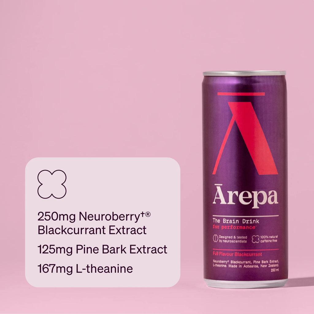 Arepa Performance - full flavour Black Currant, Cans,  250ml