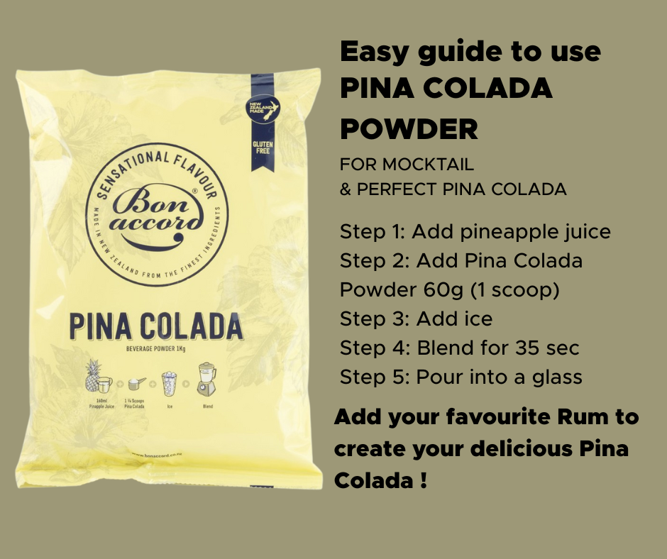 Bon Accord Pina Colada Powder 1kg, Gluten Free