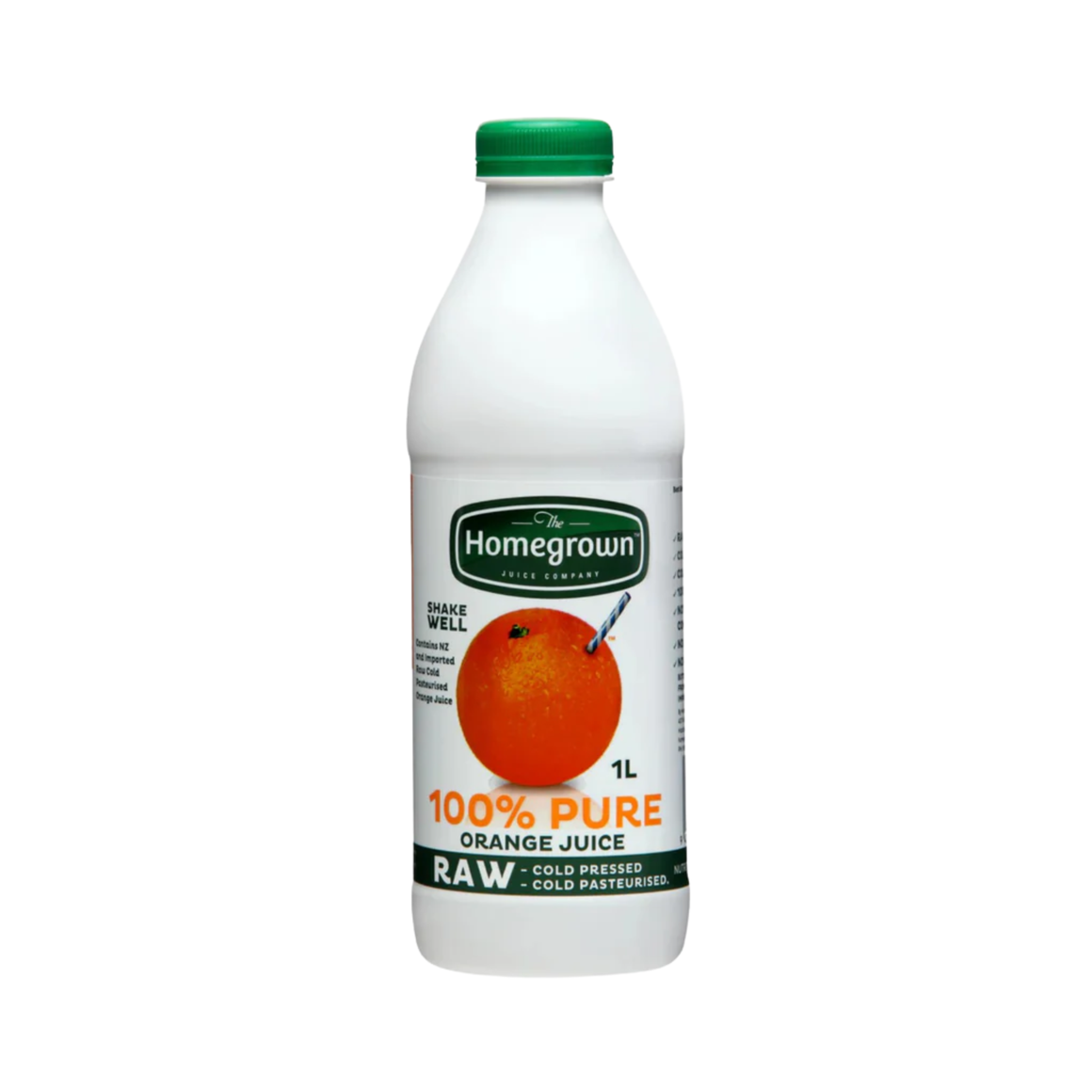 1L Homegrown 100% PURE ORANGE Juice, raw, cold pressed juice