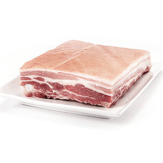 Pork Belly Boneless Rind On, average 2-3 kg each, Price per kg