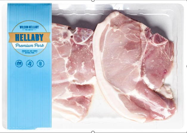 Hellaby PORK LOIN CHOPS 
400gm-632gm  $23-$36 PER PACK 
 Price below per/KG