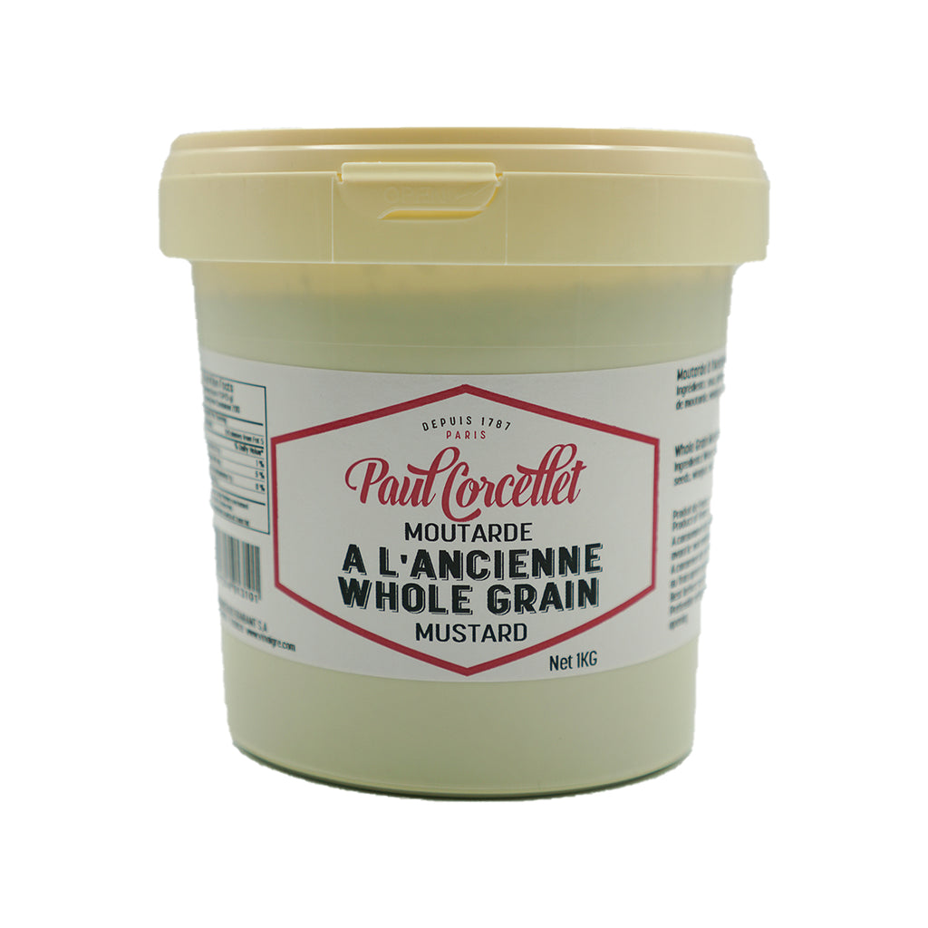 Mustard French Wholegrain, Moutarde Paul Corcellet 1kg