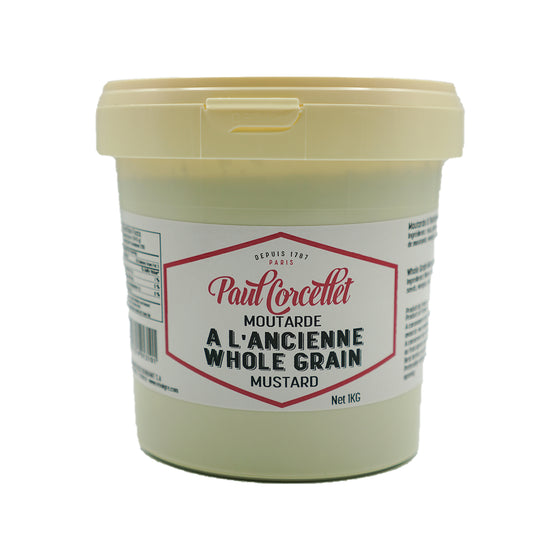 Mustard French Wholegrain, Moutarde Paul Corcellet 1kg