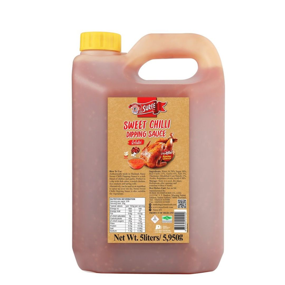 Suree Sweet Chilli Sauce 5 Liter.