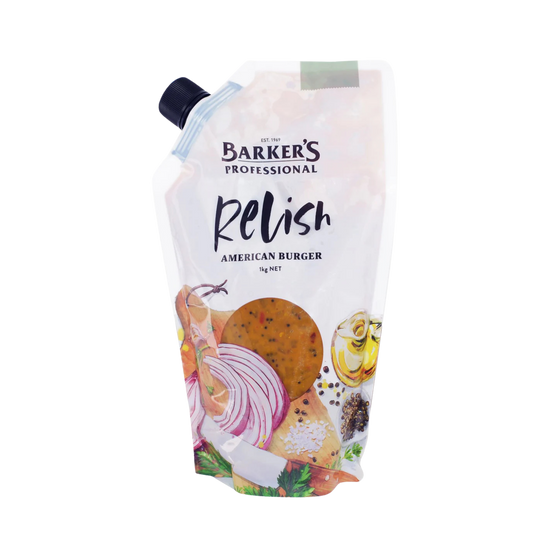 Barkers American Style Burger relish 1 kg