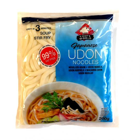 Chef World Udon Noodles (Wet) 200g. Each