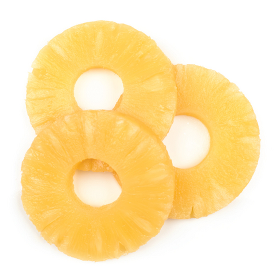 Pineapple slices in syrup A10