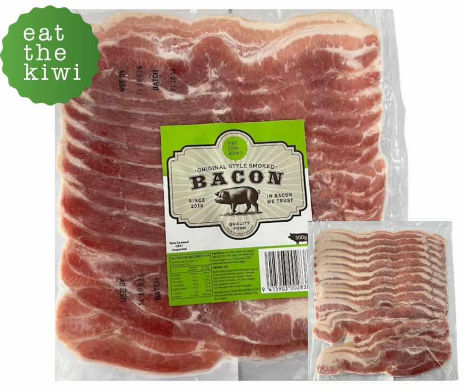 ETK Kiwi Streaky Bacon, Middle Rasher 500g