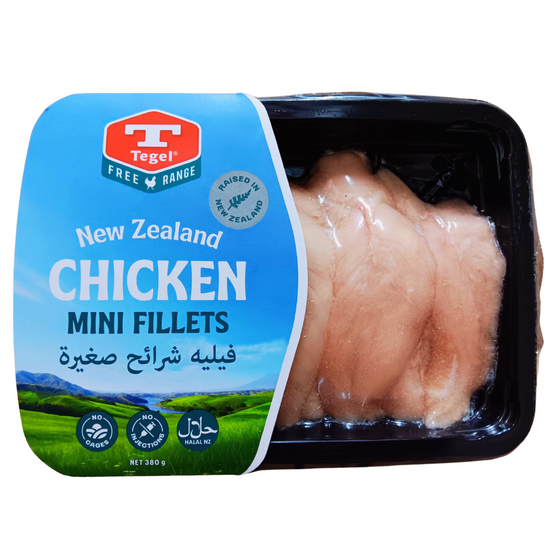Tegel Free range Chicken boneless mini fillets 380g