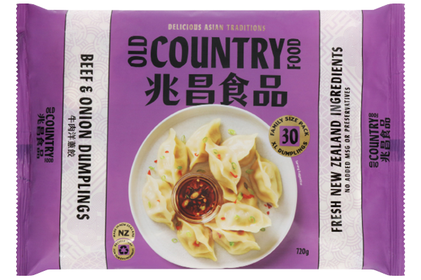 Dumplings - NZ free range Beef & Onion 24g x30 pieces