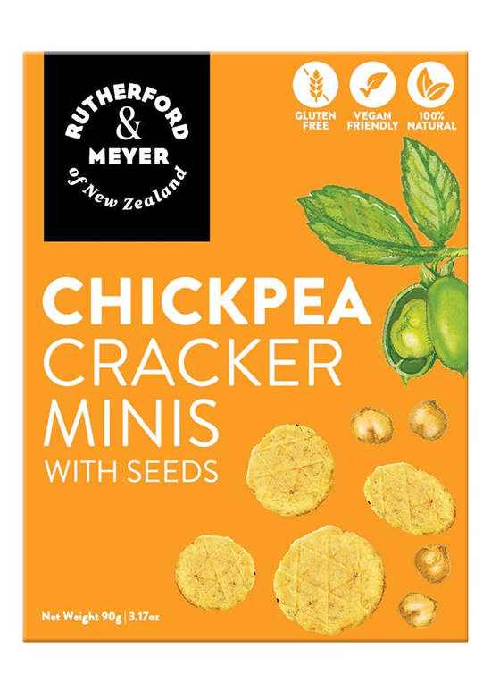 (DIS) R&M Crackers Minis 90g, CHICKPEA, GF