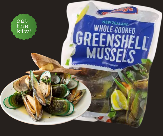 (DIS) Talleys Whole Greenshell Mussels, Cooked 1kg