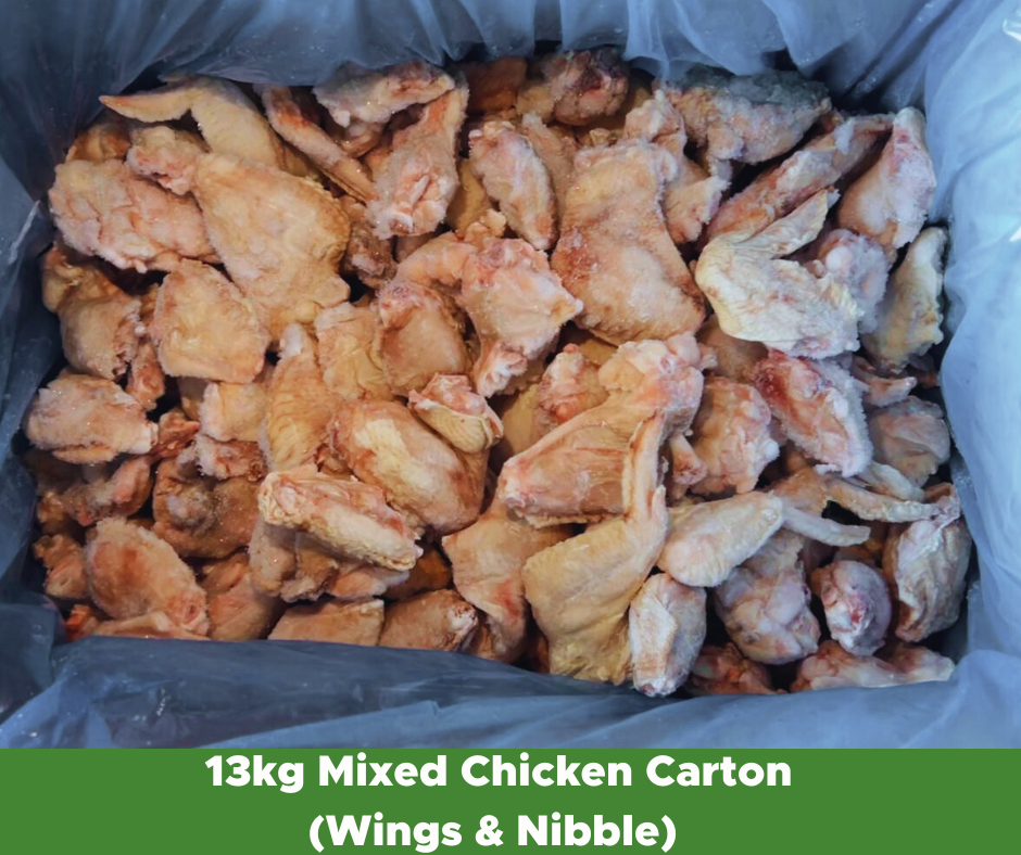 (DIS) Golden Coast Mixed Chicken Carton (wings & nibbles)  13kg, catering B Grade