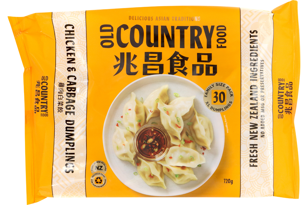 Dumplings - NZ Chicken & Cabbage  24gm x 30pc