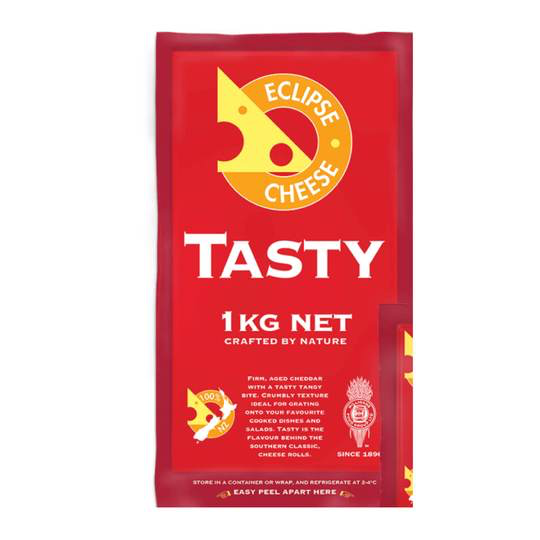 Tasty Cheddar Block Cheese 1kg