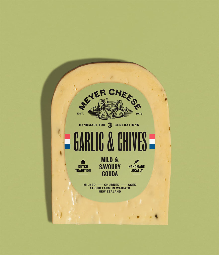 Meyer Cheese Garlic and Chives Gouda 130g