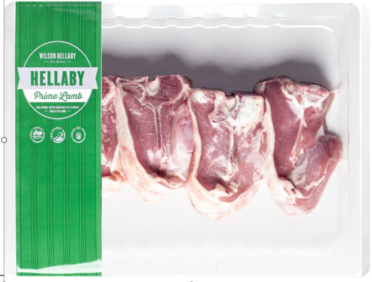 Hellaby LAMB LOIN CHOPS 
410gm-550g  $31-$42 PER PACK 
 Price below per/KG