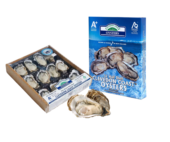 Clevedon Coast Pearl Oyster, Retail Pack 1 dozen (65mm to 75mm)