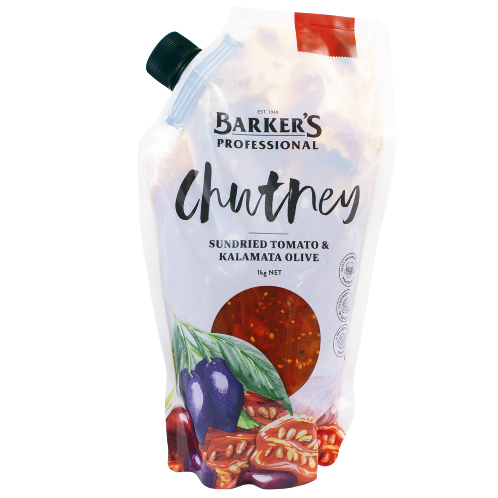 Barkers Sundried Tomato and Kalamata Olive Chutney 1kg