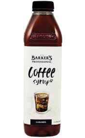 Barkers Caramel coffee syrup 1L