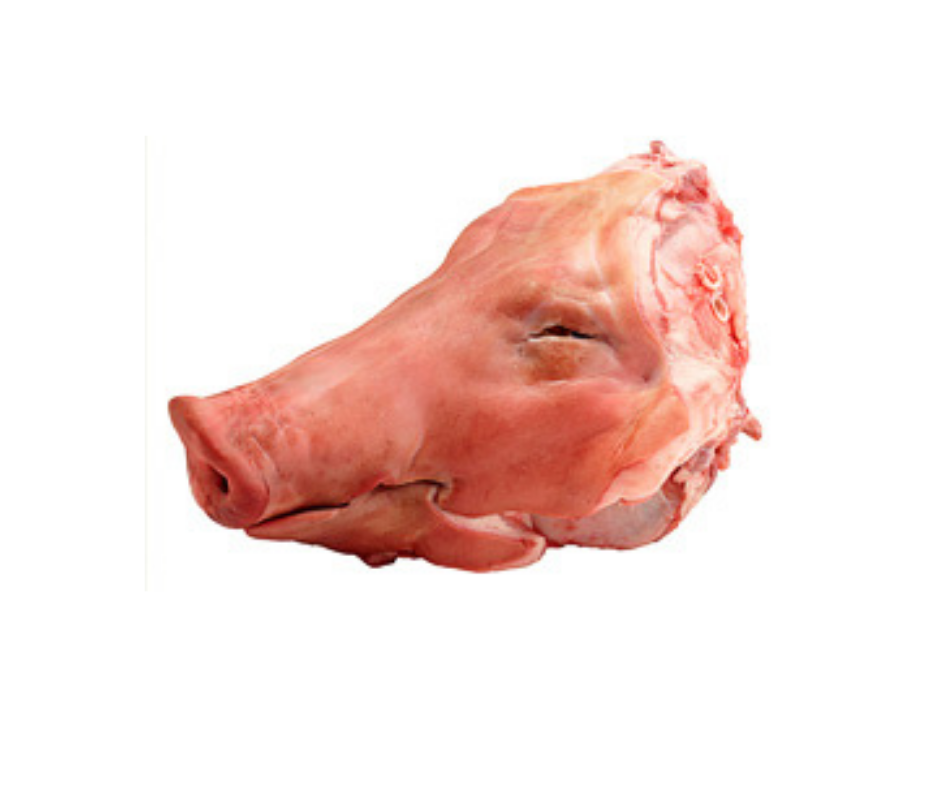 Duroc Pork. Half Head Per KG price Average size 2.9kg