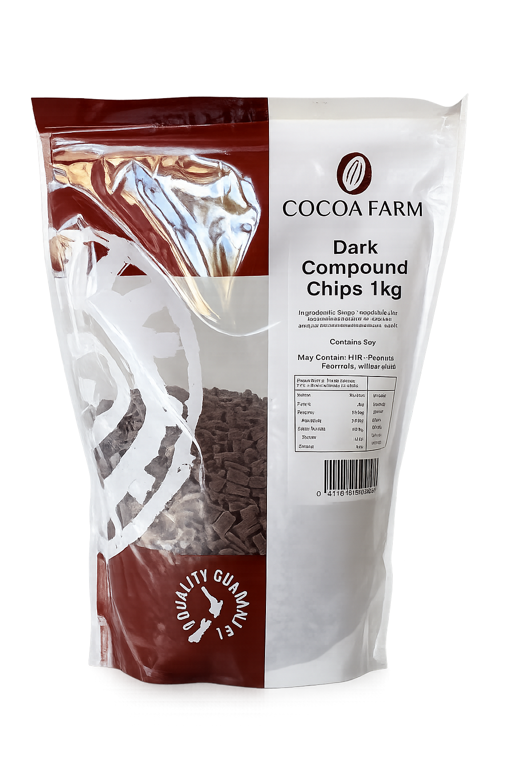 Cocoa Farm, Dark Chocolate Compound Chips 1kg
