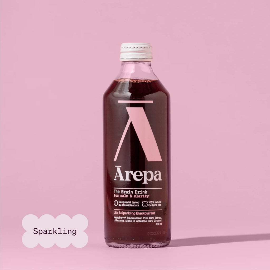Arepa Calm + Clarity, Sparkling Black Currant, 300ml