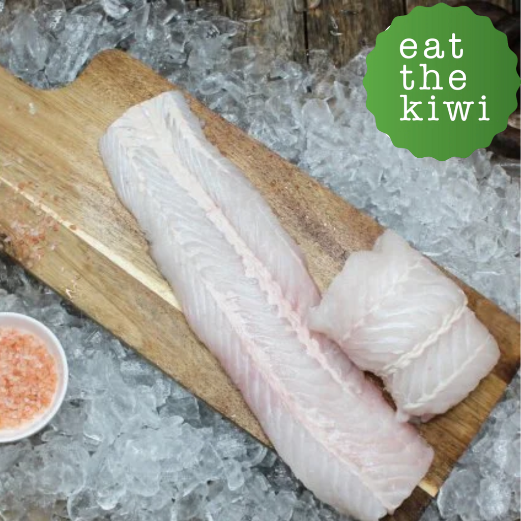 NZ Hoki Fish Portions Fillet, Skinless, 6.8kg free flow box.