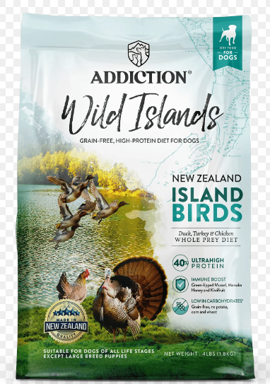 Addiction Wild Islands,  Island Birds Dry Cat Food 4.5kg