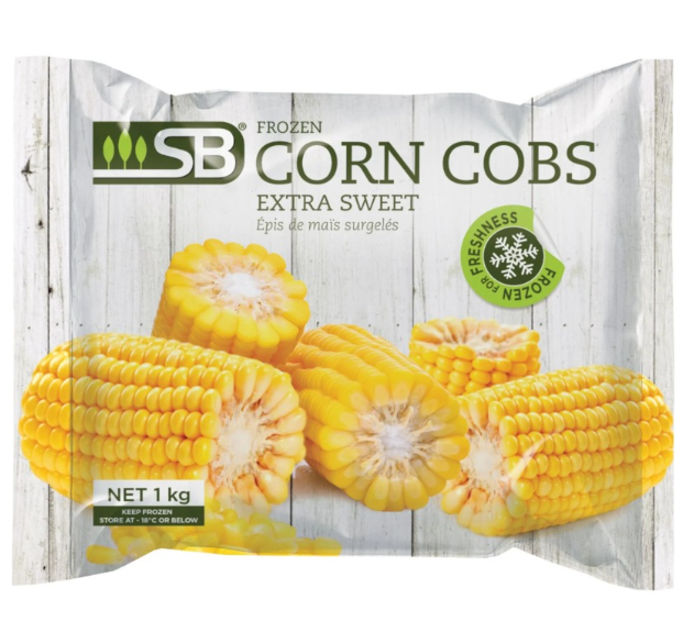 SB, Frozen Corn Cobs 1kg
