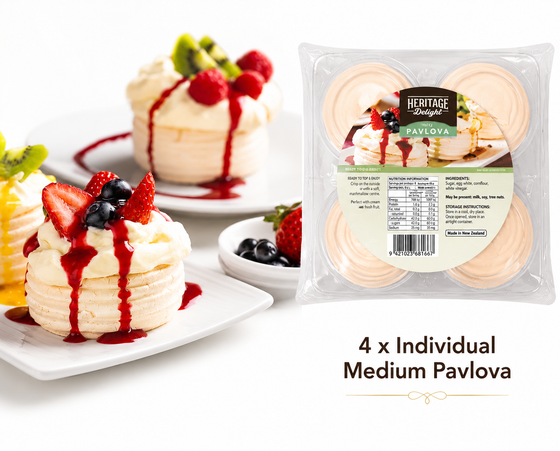 (DIS) Frozen, 4Pk Heritage Delight Mini Pavlovas