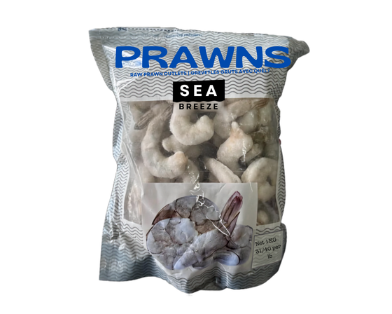 (1) Raw Prawn Cutlet 31/40 1kg, Sea Breeze