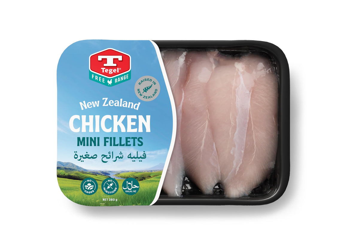 Tegel Free range Chicken boneless mini fillets 380g