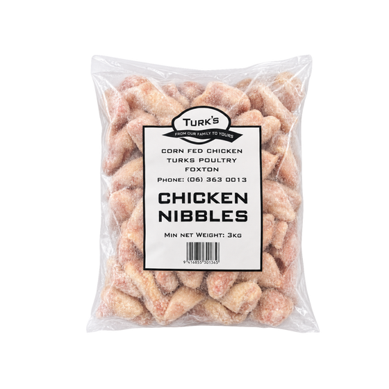 Turks A Grade New Zealand Chicken Nibbles 3kg Bag
