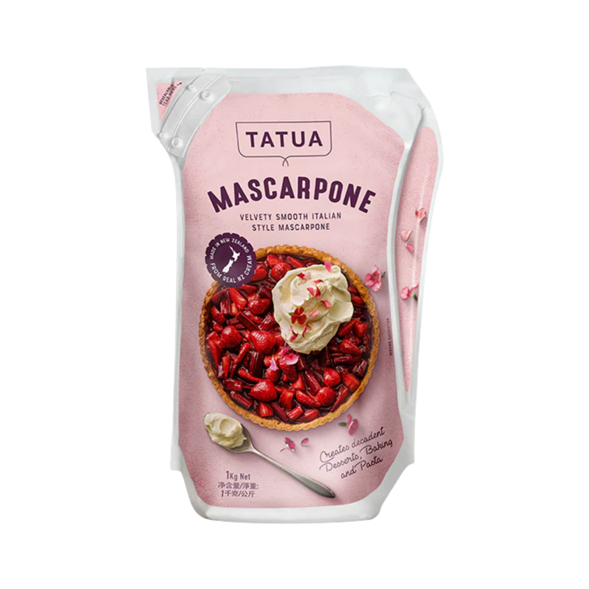 Tatua Mascarpone Cream Cheese 1kg (spread, savoury & dessert)