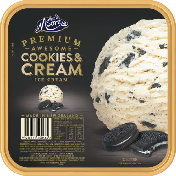 Much Moore Premium  Awesome Cookies & Cream 2L