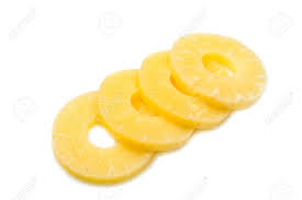 Pineapple slices in syrup A10