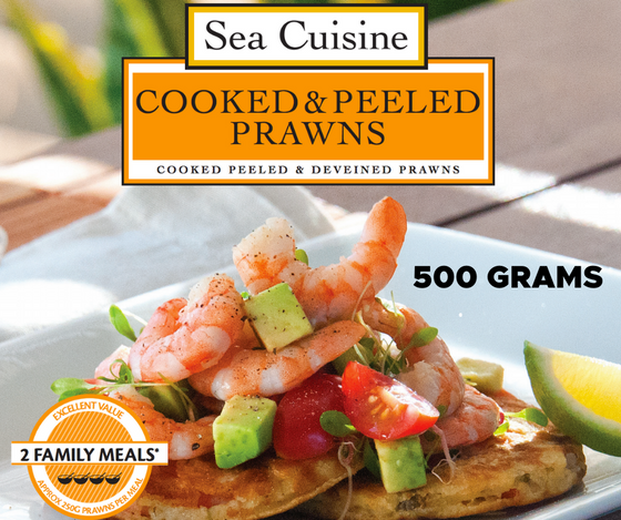 Cooked & Peeled Shrimp Super Mix 500g