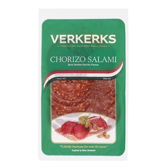 Verkerks Chorizo Salami Slice 100g